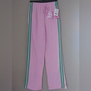 Hybrid Barbie Pink/Green Wide Leg Sweatpants Size XS